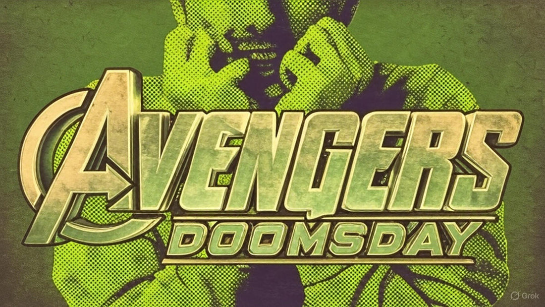 Official Avengers Doomsday poster featuring Marvel heroes and Doctor Doom