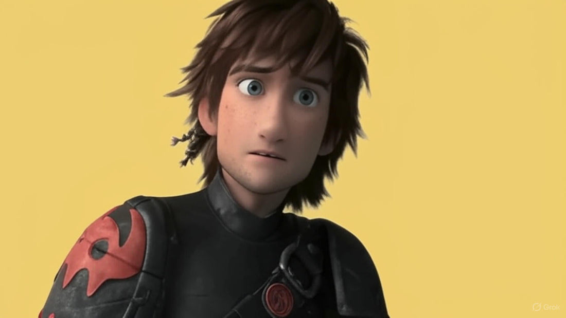 Hiccup and Toothless promotional artwork for live-action How to Train Your Dragon 2