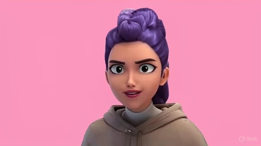 Animated characters Mira, Rumi, and Zoey enjoying K-Pop Demon Hunters-themed ramen